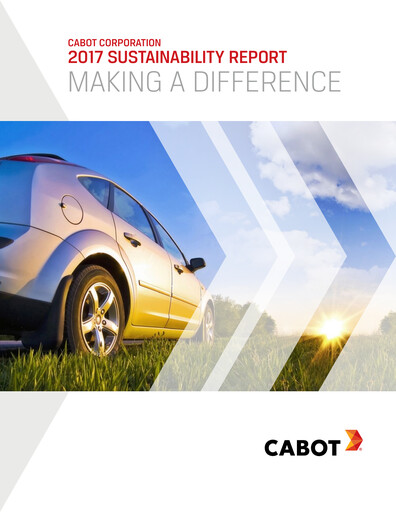 Thumbnail Cabot Corporation
 Sustainability Report 2017