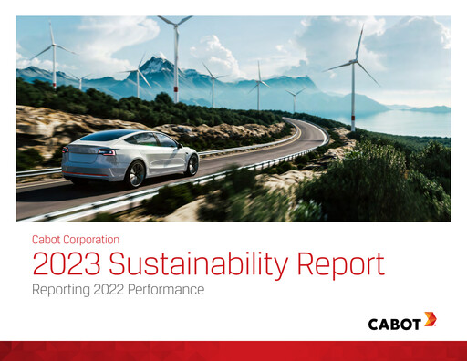 Thumbnail Cabot Corporation
 Sustainability Report 2022