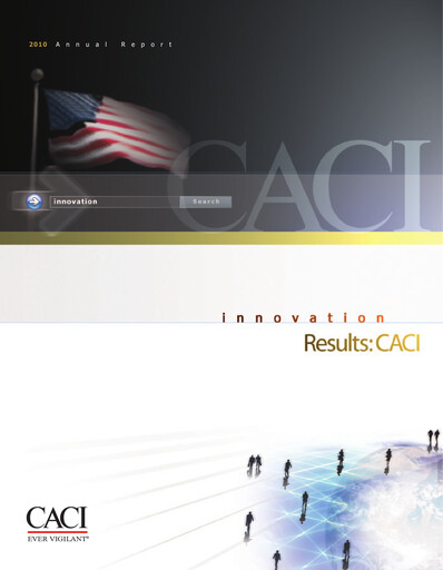 Miniature CACI International Inc Rapport annuel 2010