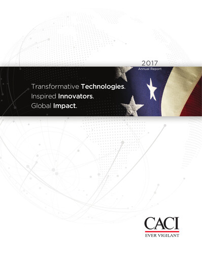 Miniature CACI International Inc Rapport annuel 2017