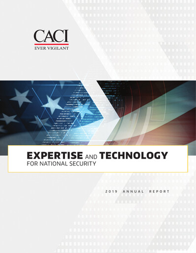 Miniature CACI International Inc Rapport annuel 2019