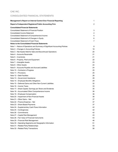 Thumbnail CAE Financial Statement 2015
