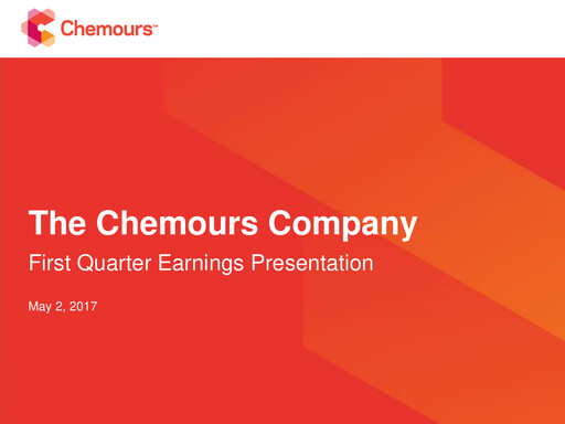 Thumbnail Chemours
 Quarterly Report 2017-q1