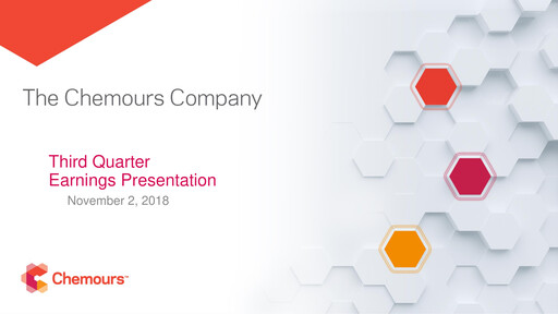 Thumbnail Chemours
 Quarterly Report 2018-q3