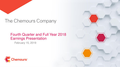 Thumbnail Chemours
 Quarterly Report 2018-q4