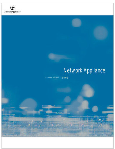 Miniature NetApp
 Rapport annuel 2000