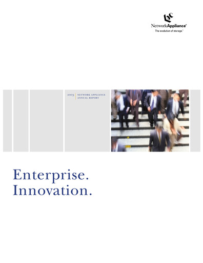 Miniature NetApp
 Rapport annuel 2003