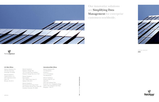 Miniature NetApp
 Rapport annuel 2005