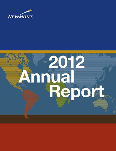Miniature Newmont Rapport annuel 2012