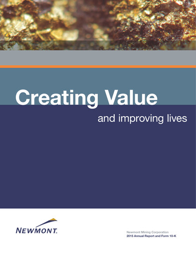 Miniature Newmont Rapport annuel 2015
