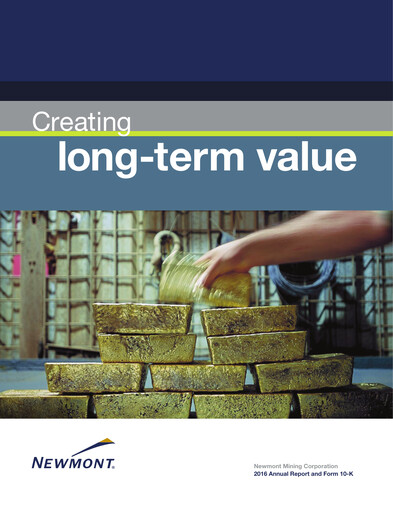 Miniature Newmont Rapport annuel 2016
