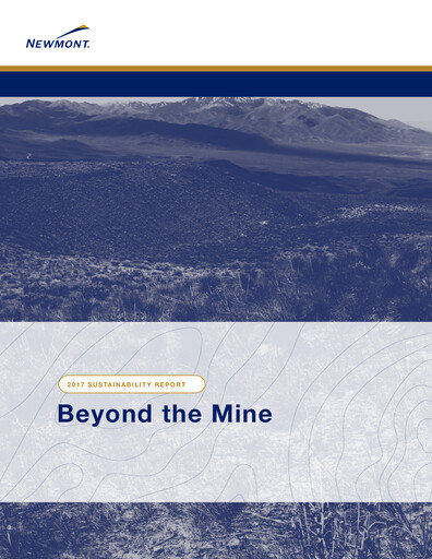 Miniature Newmont Rapport de durabilité 2017