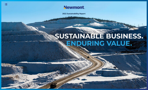 Miniature Newmont Rapport de durabilité 2022