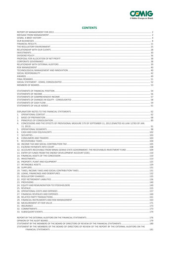 Thumbnail Cemig Financial Statement 2013