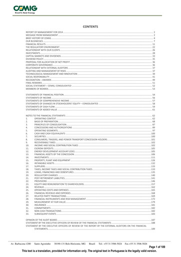 Thumbnail Cemig Financial Statement 2014