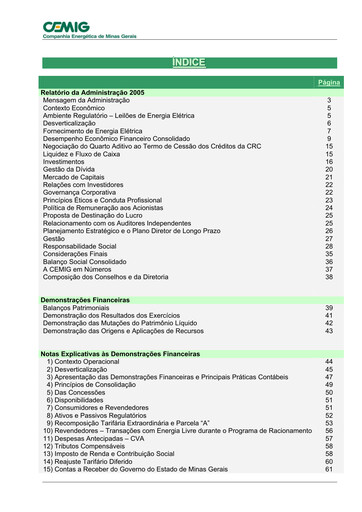 Thumbnail Cemig Financial Statement 2005