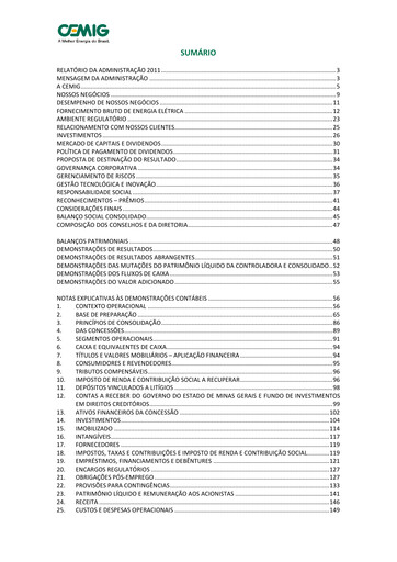 Thumbnail Cemig Financial Statement 2011