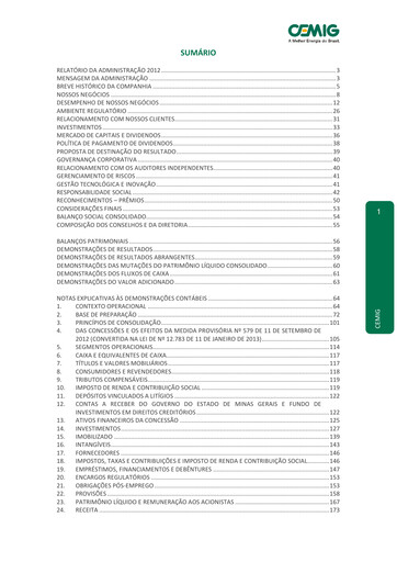 Thumbnail Cemig Financial Statement 2012