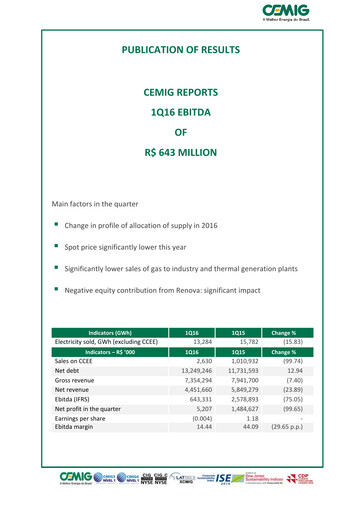 Vorschaubild Cemig Quartalsbericht 2016-q1