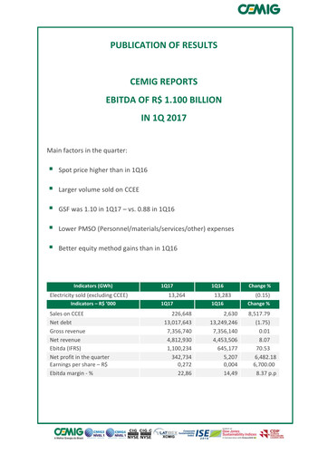 Vorschaubild Cemig Quartalsbericht 2017-q1