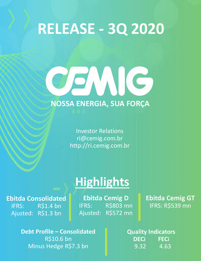 Vorschaubild Cemig Quartalsbericht 2020-q3