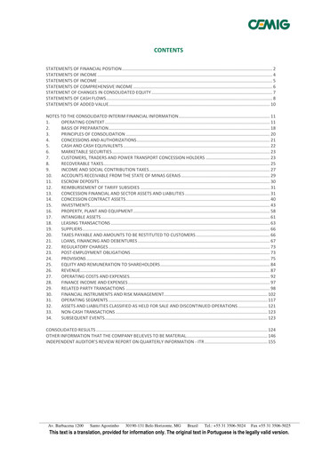 Thumbnail Cemig Quarterly Report 2020-q3