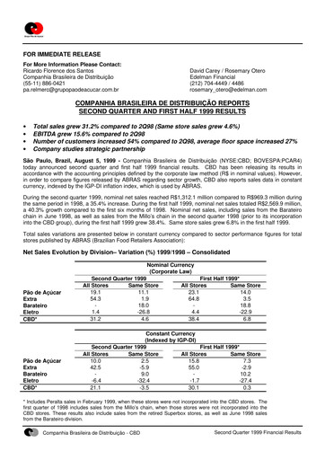 Thumbnail GPA Quarterly Report 1999-q2