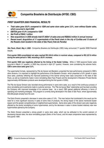 Thumbnail GPA Quarterly Report 2000-q1