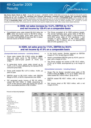 Thumbnail GPA Quarterly Report 2009-q4