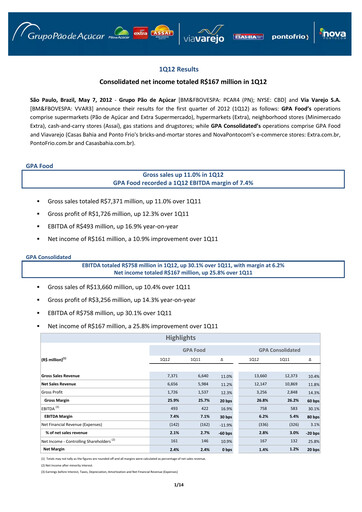 Thumbnail GPA Quarterly Report 2012-q1