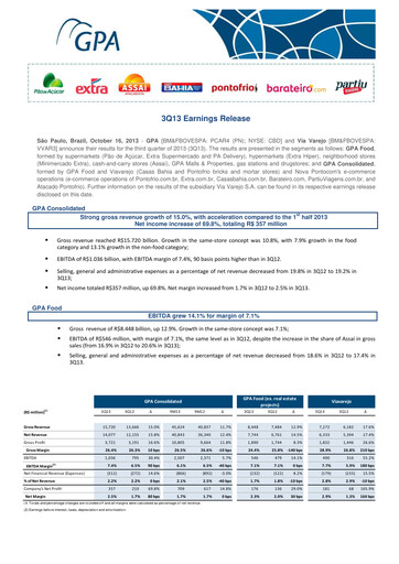 Thumbnail GPA Quarterly Report 2013-q3