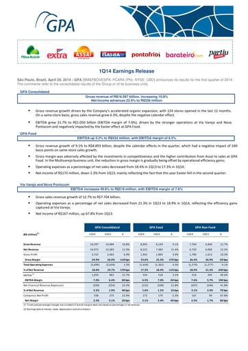 Thumbnail GPA Quarterly Report 2014-q1