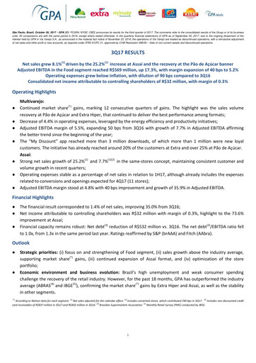 Thumbnail GPA Quarterly Report 2017-q3
