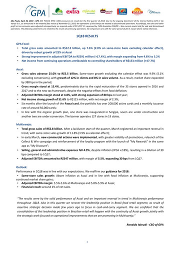 Thumbnail GPA Quarterly Report 2018-q1