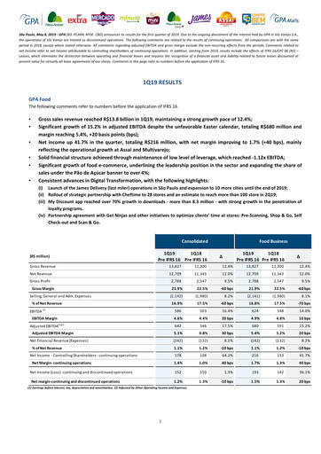 Thumbnail GPA Quarterly Report 2019-q1
