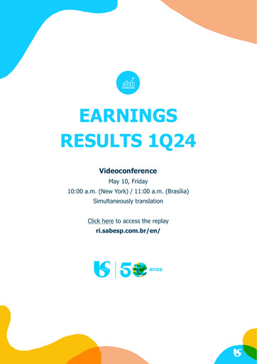 Thumbnail Sabesp Quarterly Report 2024-q1