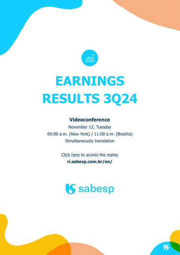 Thumbnail Sabesp Quarterly Report 2024-q3