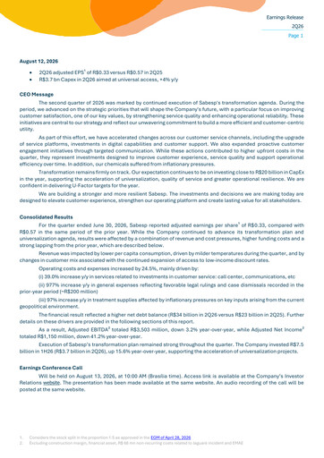 Thumbnail Sabesp Quarterly Report 2026-q2