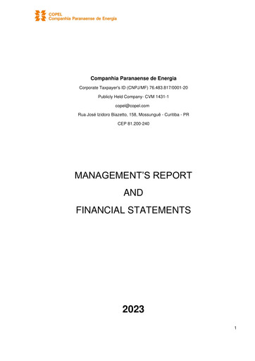 Thumbnail Companhia Paranaense de Energia (COPEL) Financial Statement 2023