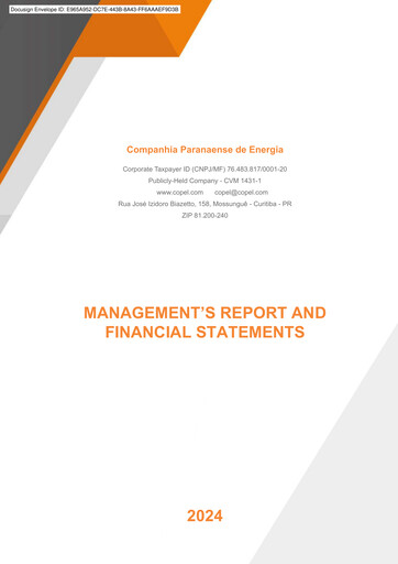 Thumbnail Companhia Paranaense de Energia (COPEL) Financial Statement 2024