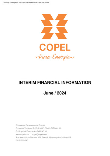 Thumbnail Companhia Paranaense de Energia (COPEL) Quarterly Report 2024-q2
