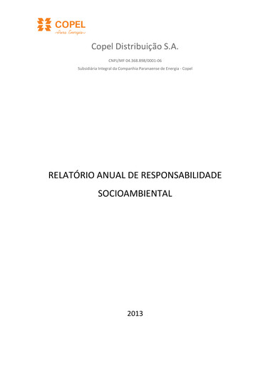 Thumbnail Companhia Paranaense de Energia (COPEL) Sustainability Report 2013