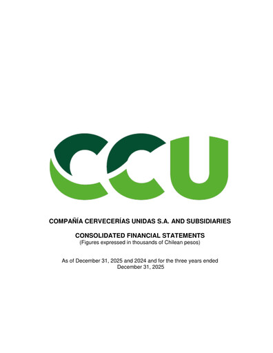 Thumbnail Compañía Cervecerías Unidas Financial Statement 2025