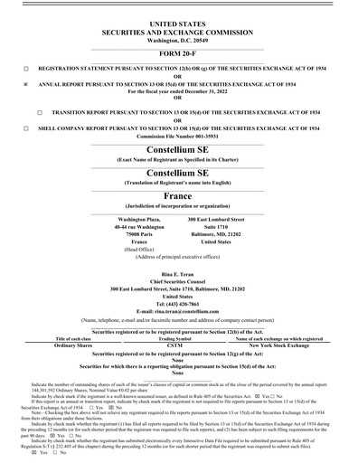 Thumbnail Constellium
 Annual Report 2022