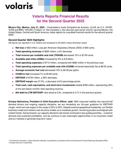 Thumbnail Volaris
 Quarterly Report 2025-q2