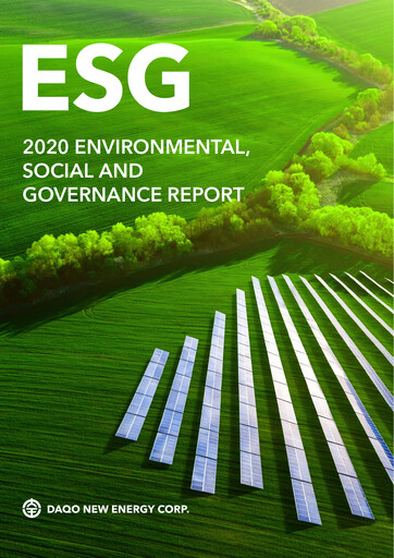 Thumbnail Daqo New Energy ESG Report 2020