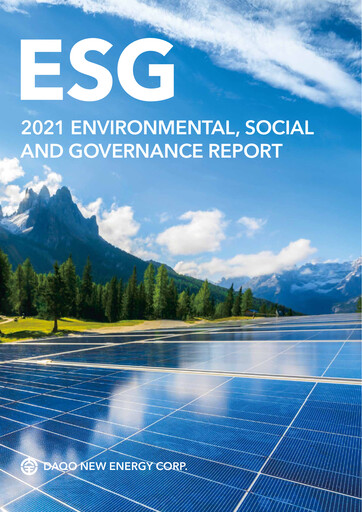 Thumbnail Daqo New Energy ESG Report 2021