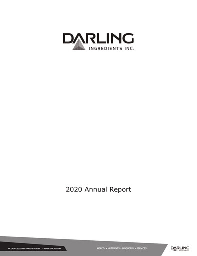 Vorschaubild Darling Ingredients
 Jahresbericht 2020