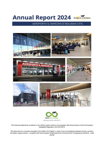 Thumbnail Aeroporto G. Marconi Bologna Annual Report 2024