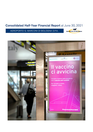 Miniature Aeroporto G. Marconi Bologna Rapport semestriel 2021